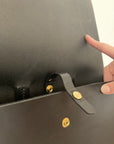 Leather backpack : KATHRINE (dark brown)