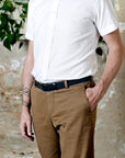 Leather belt: ALEXANDER 29 (black)