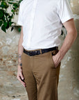 Leather belt: ALEXANDER 29 (dark brown)