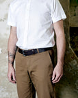 Leather belt: BJØRN 38 (dark brown)