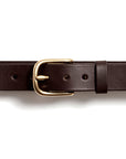 Leather belt: ALEXANDER 25 (dark brown)