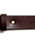 Leather belt: ALEXANDER 25 (dark brown)