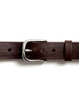 Leather belt: ALEXANDER 25 (dark brown)