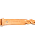 Plaited leather belt: HELLE (natural)