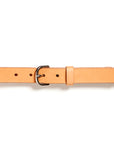 Plaited leather belt: HELLE (natural)