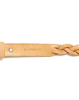 Plaited leather belt: HELLE (natural)