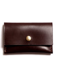 Leather wallet: GRANT (dark brown)
