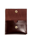 Leather wallet: GRANT (dark brown)
