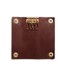 Leather key pouch: KARL small (dark brown)