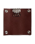 Leather key pouch: KARL small (dark brown)