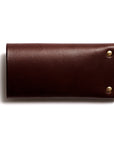 Leather key pouch: KARL (dark brown)