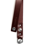 Leather keyring: CARLO medium (dark brown)