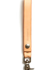 Leather keyring: CARLO medium (natural)