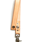 Leather keyring: CARLO medium (natural)