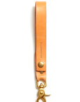 Leather keyring: CARLO medium (natural)