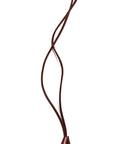 Leather key lanyard: CHRISSY (dark brown)
