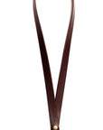 Leather keyring: CARLO long (dark brown)