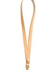 Leather keyring: CARLO long (natural)
