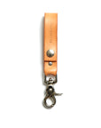 Leather keyring: CARLO small (natural)