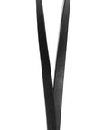 Leather keyring: CARLO long (black)