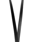Leather keyring: CARLO long (black)