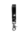 Leather keyring: CARLO small (black)