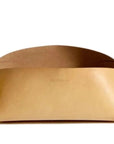 Leather basket: FOLD - large (natural)