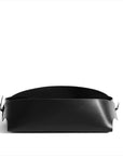 Leather basket: FOLD - mini (black)