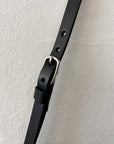 Leather shoulder bag: MARIE (black)