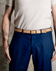 Leather belt: LAURITS (natural)