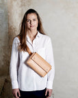 Leather bumbag: PETRINE (natural)