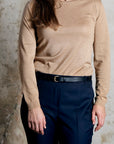 Leather belt: TRINE (black)