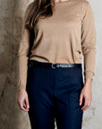 Leather belt: TRINE (black)