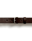 Leather belt: TRINE (dark brown)