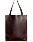 Leather tote: HEBERT (dark brown)