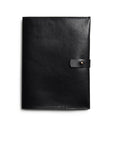LEATHER A5 NOTEBOOK COVER: NOTE (BLACK)