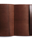 LEATHER A5 NOTEBOOK COVER: NOTE (DARK BROWN)