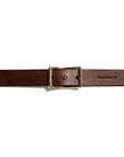 Leather belt: LAURITS (dark brown)