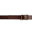 Leather belt: LAURITS (dark brown)