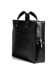 Leather briefcase: AMBASSADOR (black)