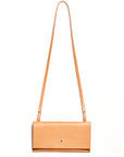 Leather clutch & shoulder bag: RIGMOR MINI (natural)