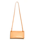 Leather clutch & shoulder bag: RIGMOR MINI (natural)