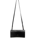 Leather clutch & shoulder bag: RIGMOR MINI (black)