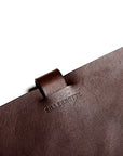 Leather computer sleeve: SIXTEN (dark brown)