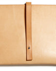 Leather computer sleeve: SIXTEN (natural)