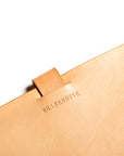 Leather computer sleeve: SIXTEN (natural)