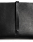 Leather computer sleeve: SIXTEN (black)