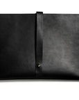 Leather computer sleeve: SIXTEN (black)