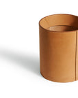 Leather paper basket: PLACE (natural)