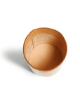 Leather paper basket: PLACE (natural)
